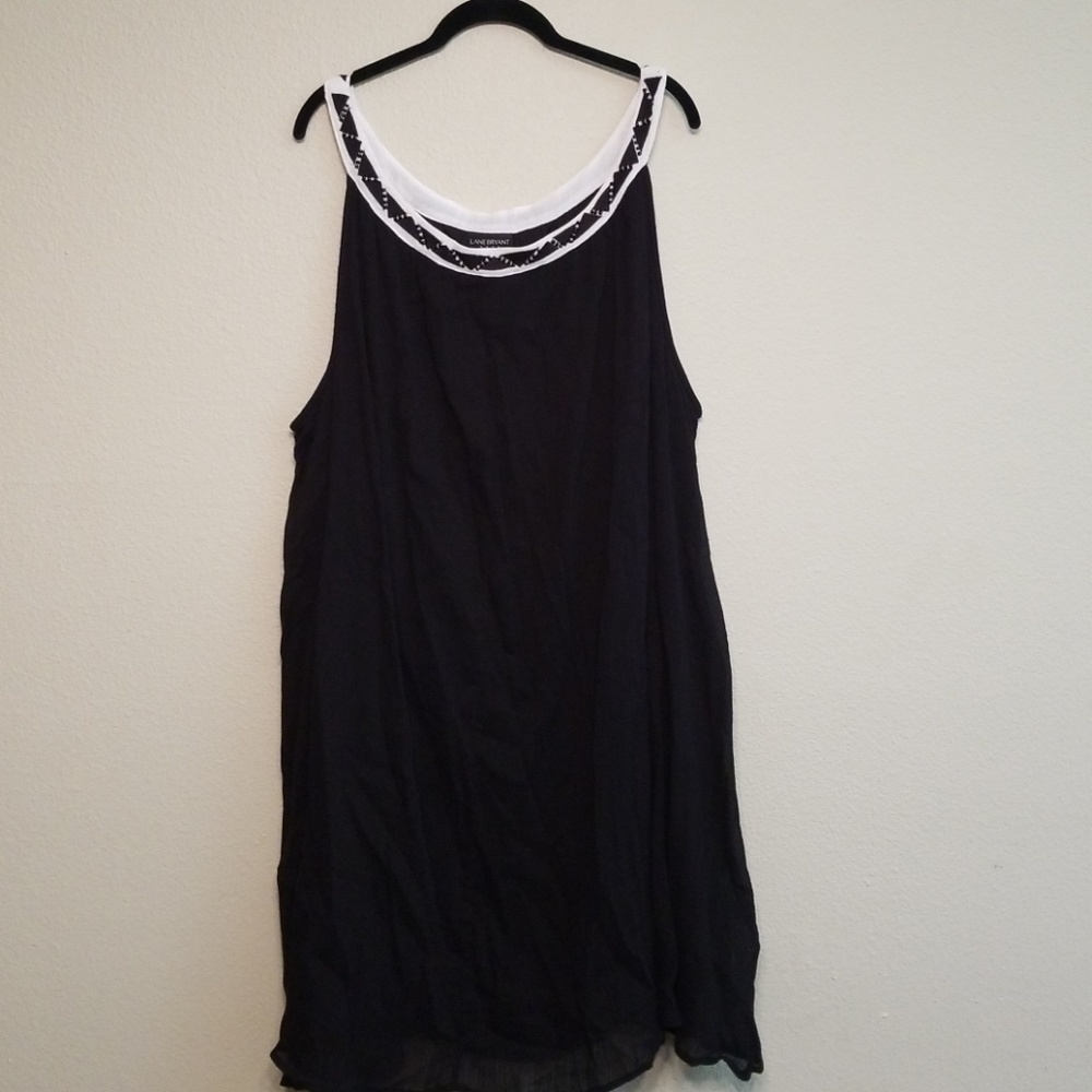 Nwt Lane Bryant Black Beaded Size 26 28 Dress